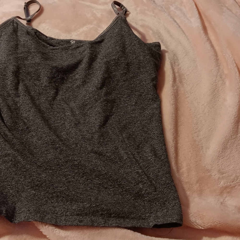 SO Charcoal Women's Camisole Top